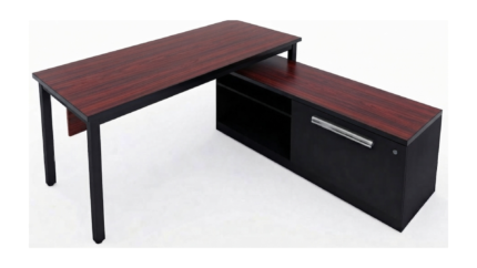 ESCRITORIO METALICO EJECUTIVO CON CREDENZA