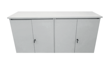 CREDENZA METALICA 2 CUERPOS