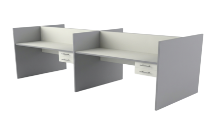 ESCRITORIO EJECUTIVO EN MELAMINA 4 PUESTOS DE TRABAJO