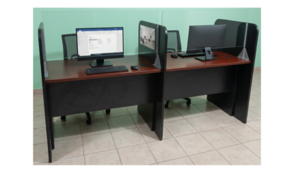 ESCRITORIO EJECUTIVO EN MELAMINA 2 PUESTOS DE TRABAJO